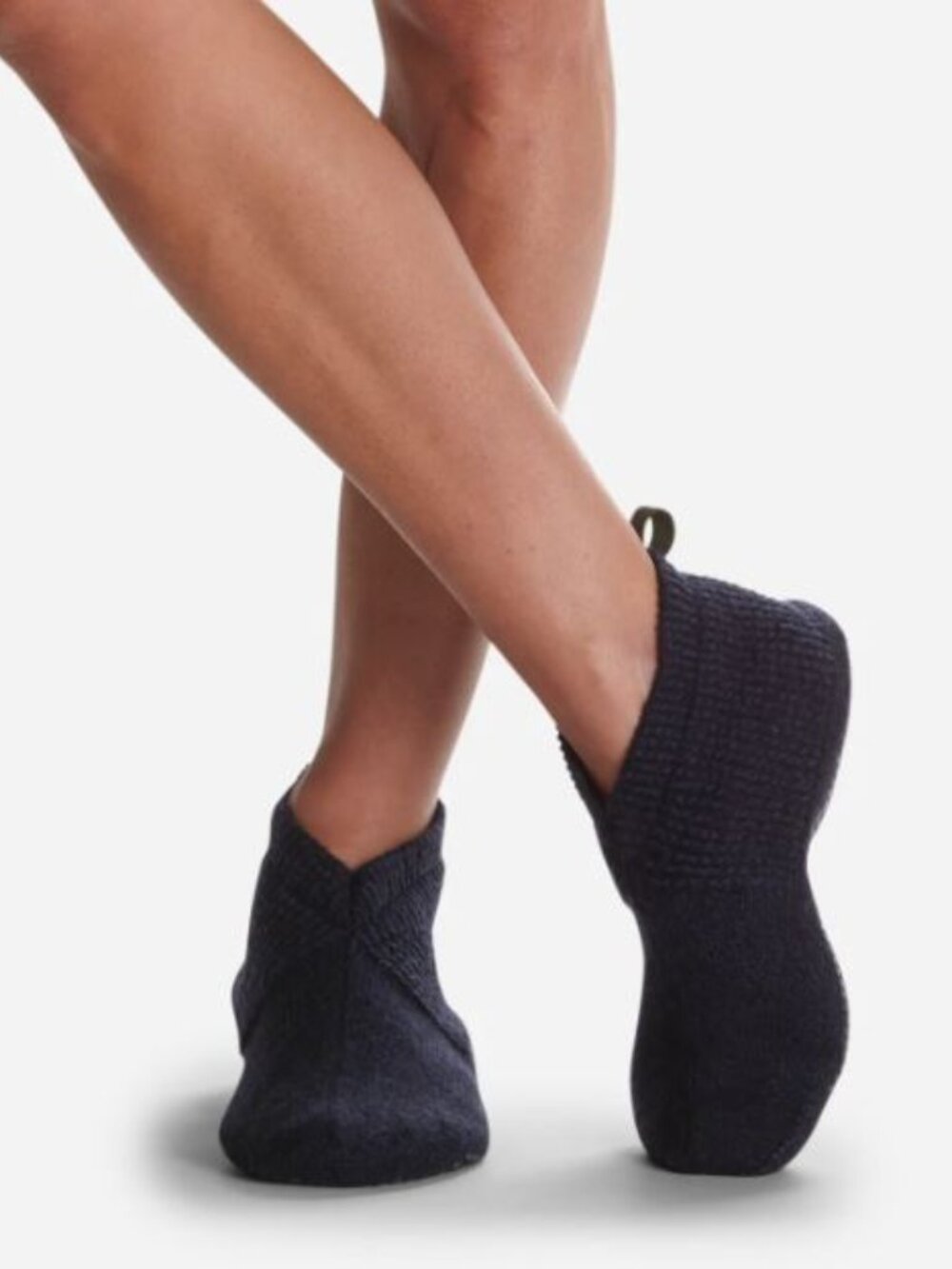 Bombas Gripper Slippers, Dark Navy, Adult Size Medium